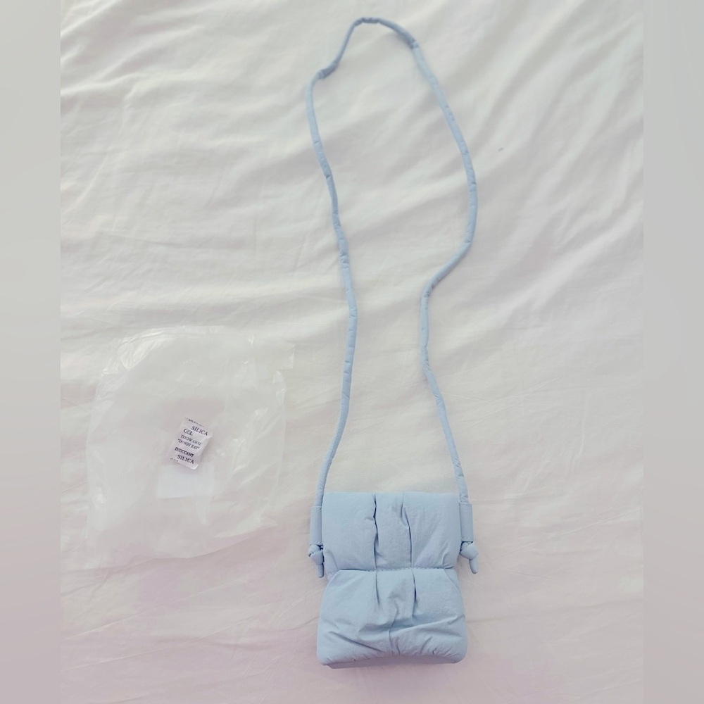 LANEIGE NWT Light Blue Quilted Crossbody Bag